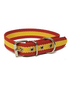 COLLAR NYLON DOBLE BANDERA ESPAÑOLA 50 